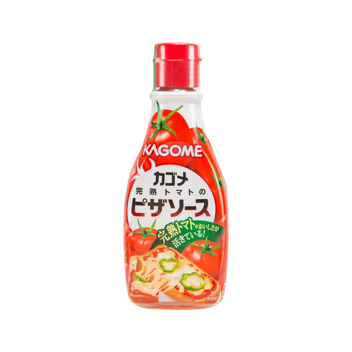 KAGOME tomato pizza sauce bottle with red cap and squeeze nozzle
