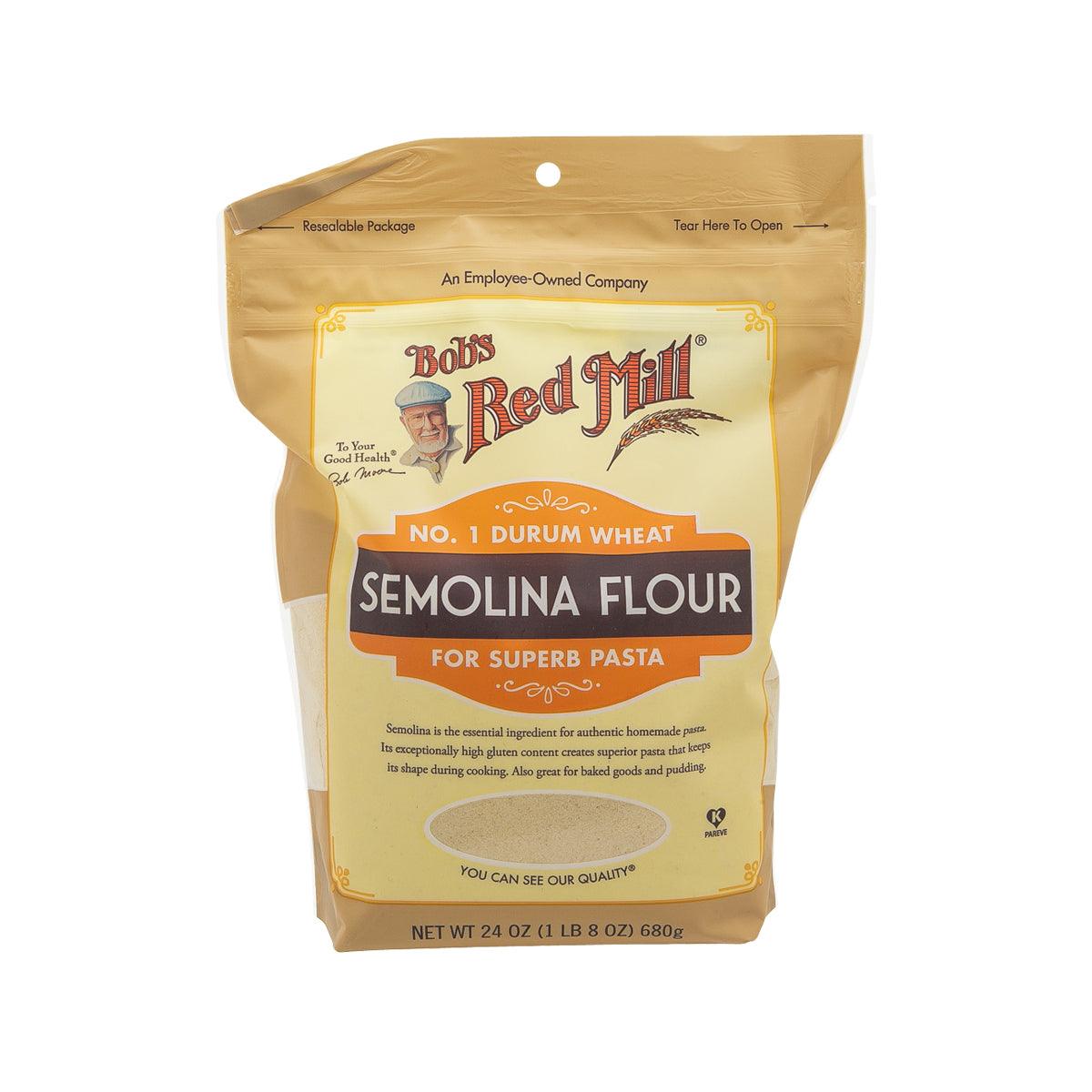 BOB'S RED MILL semolina flour pouch, 680 g