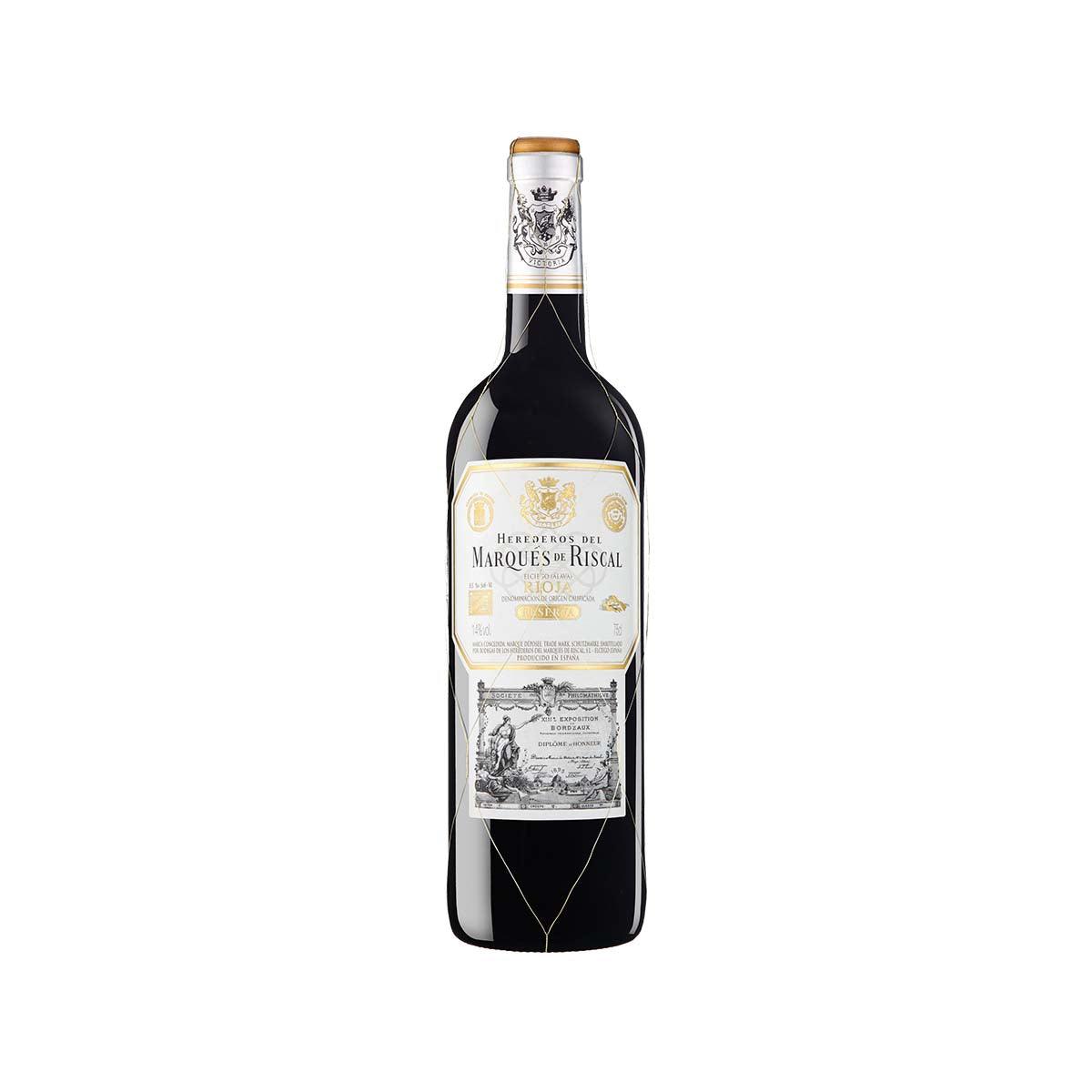 MARQUES DE RISCAL Rioja Reserva 2021 red wine bottle, 750 mL