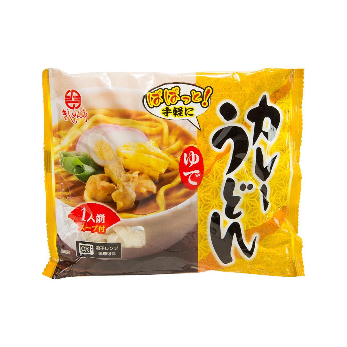 NAGOYA KISHIMENTEI curry udon noodle pouch with printed bowl and noodles
