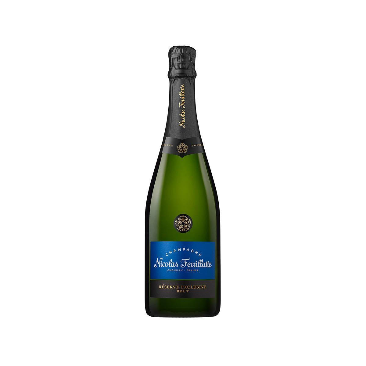 Sparkling wine bottle Nicolas Feuillatte Reserve Exclusive Brut NV, 750 mL, green glass