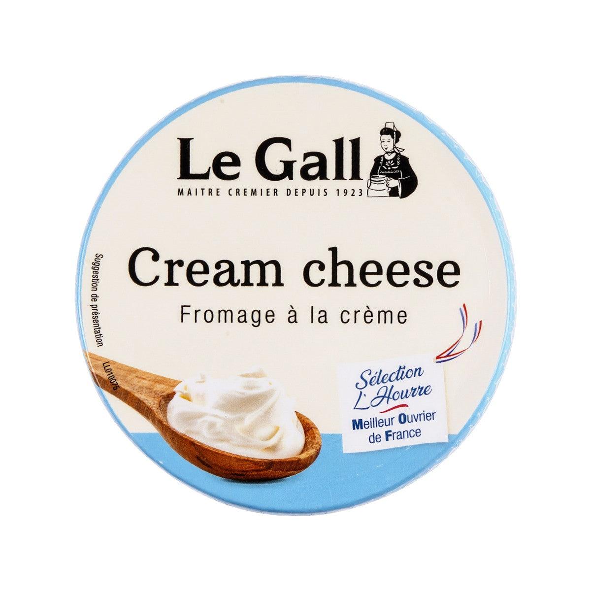 LE GALL cream cheese plain round tub, blue-and-cream label