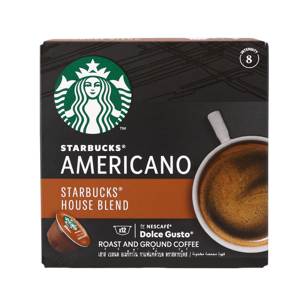 Starbucks House Blend Americano coffee capsules box for NESCAFE Dolce Gusto