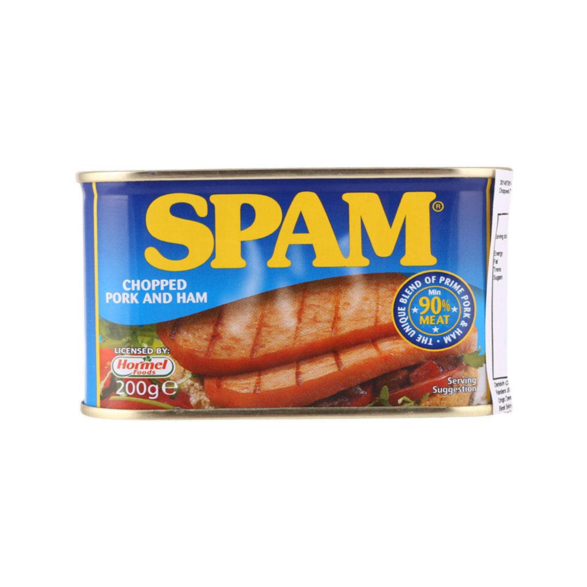 SPAM® chopped pork and ham luncheon meat can, 200g