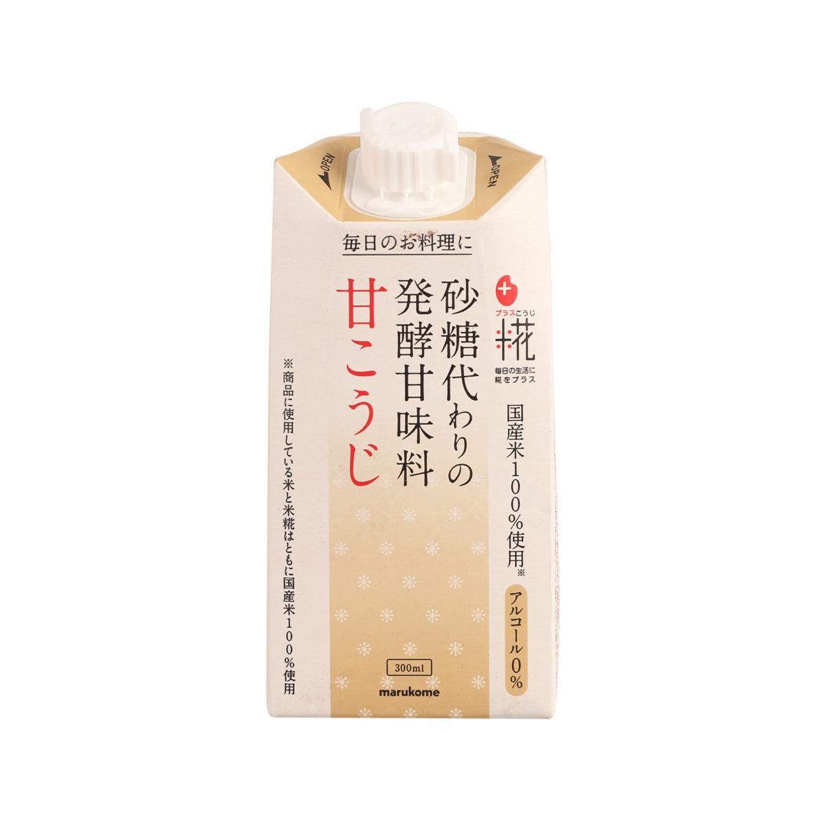 MARUKOME sweet malted rice fermented seasoning carton with white squeeze cap, 300 mL