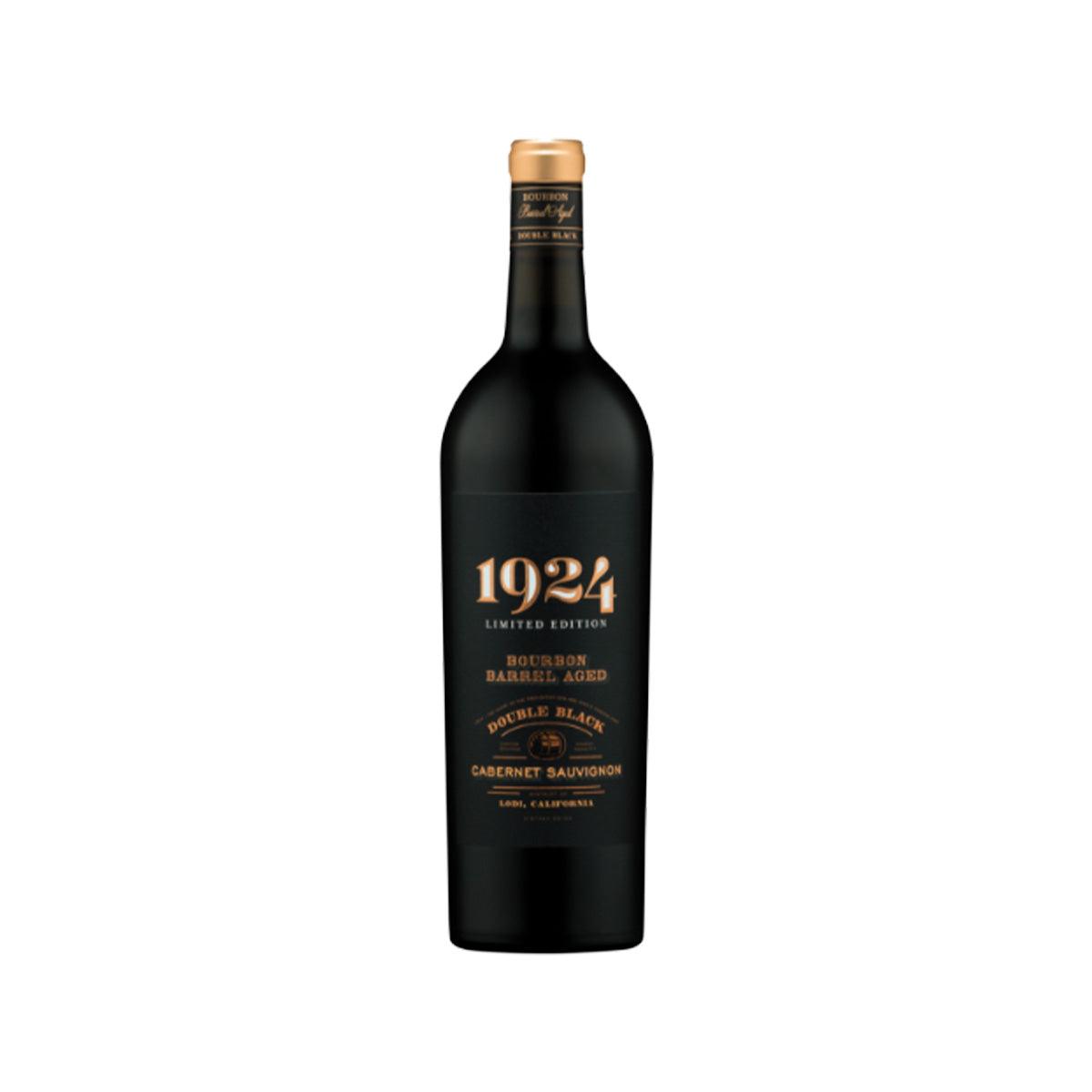 Cabernet Sauvignon wine bottle, dark glass, gold and black label