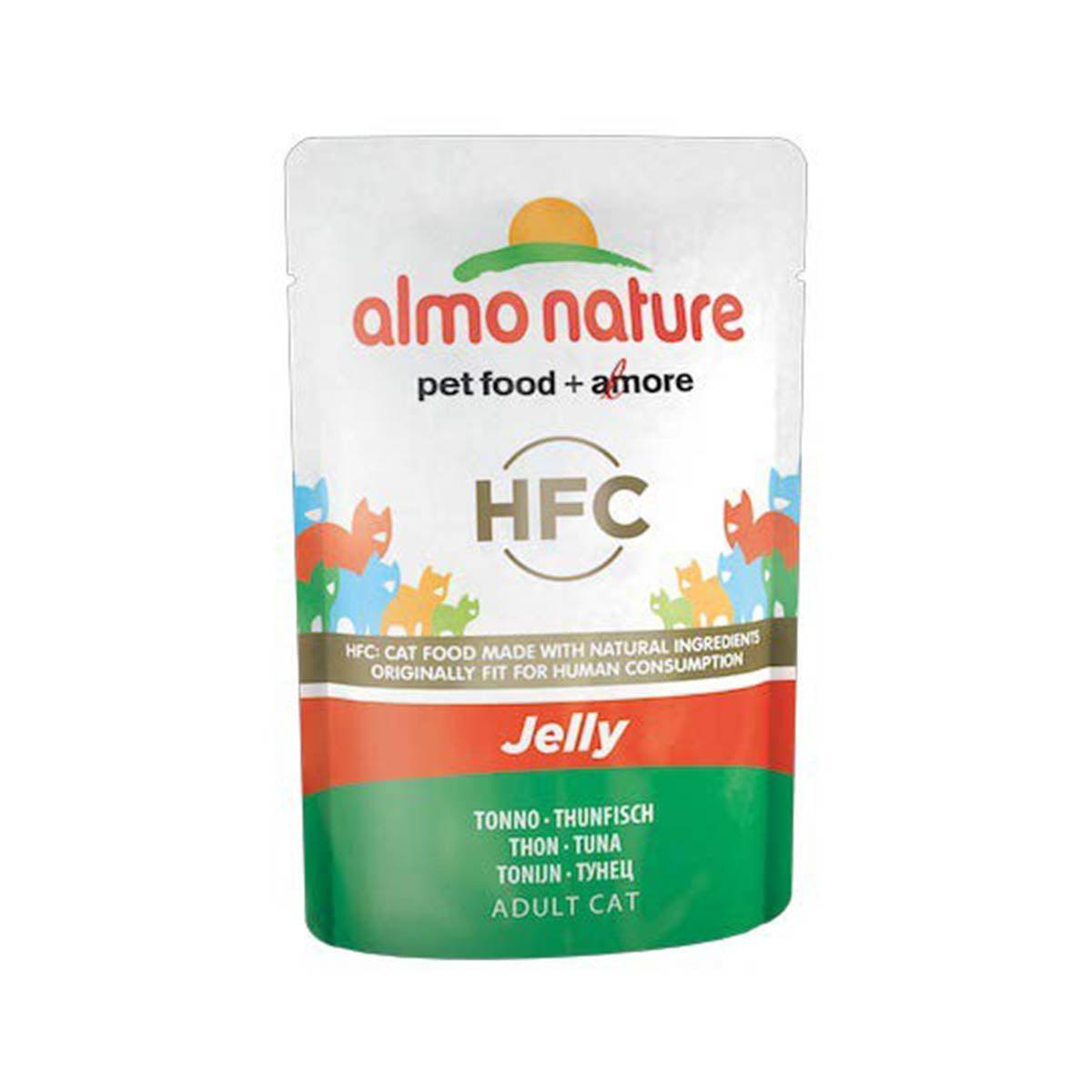 ALMO NATURE cat jelly pouch with tuna, 55g, adult cat formula