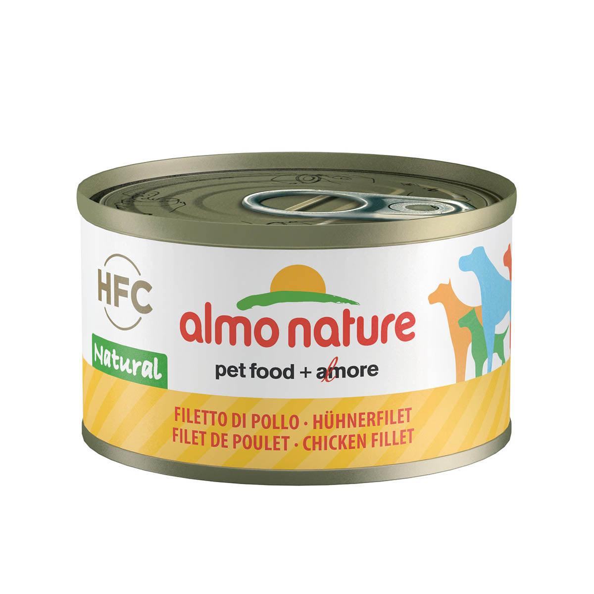ALMO NATURE dog wet food can, chicken fillet, 95 g