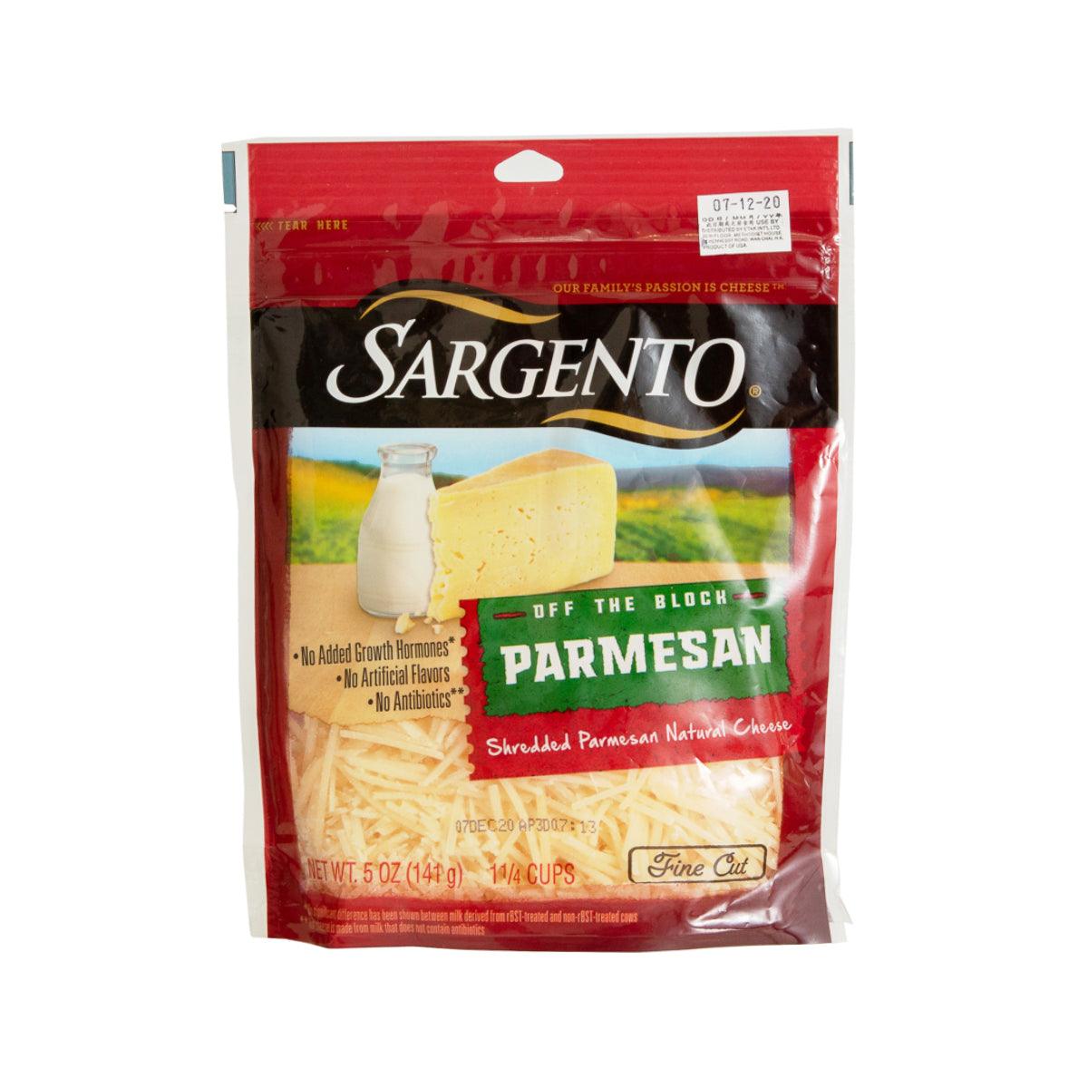 SARGENTO shredded Parmesan natural cheese bag, Fine Cut, 5.0 oz