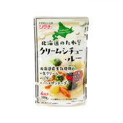 Hokkaido cream stew roux pouch, 100g, with front label and serving details