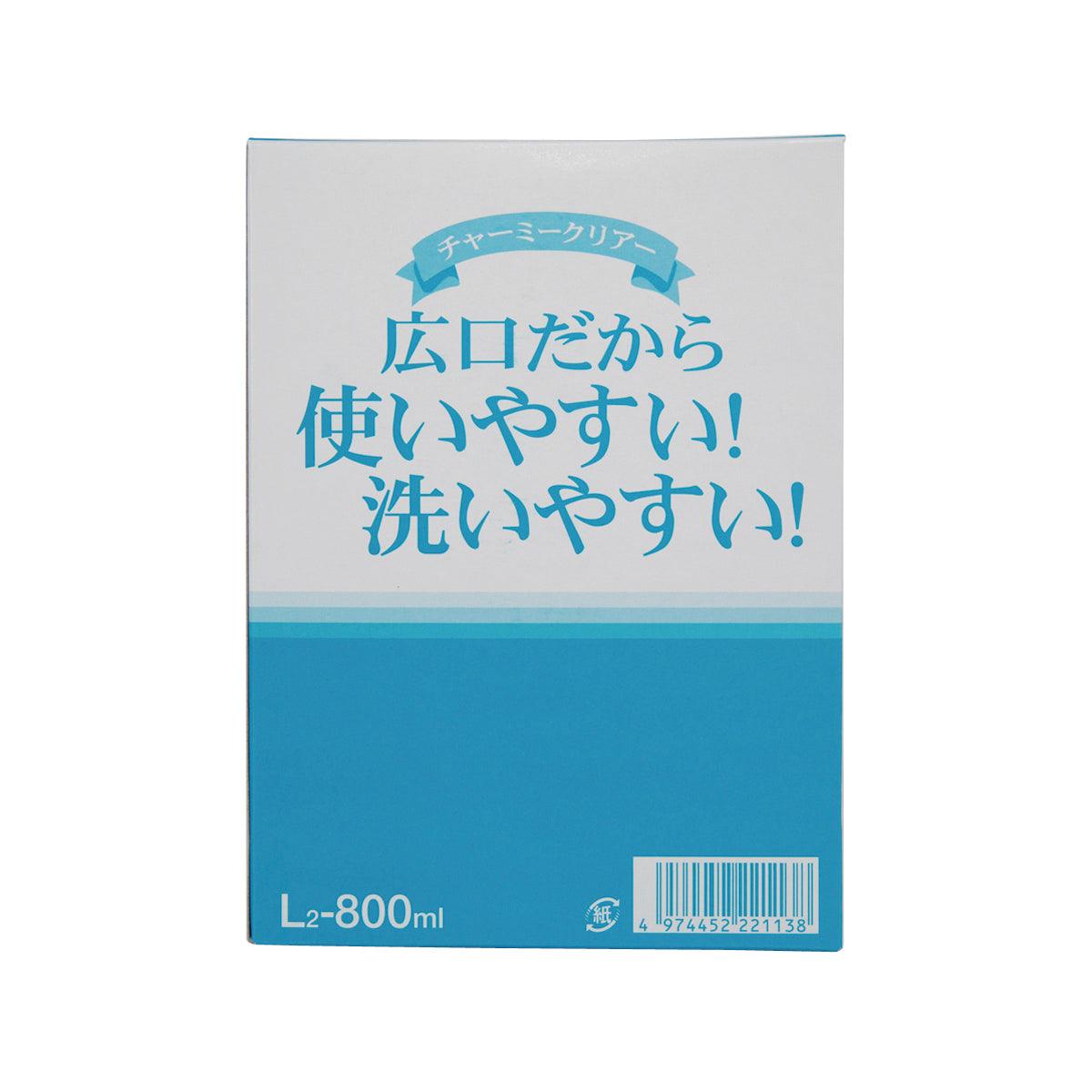 Blue and white detergent box with Japanese text, “L2-800ml” on front