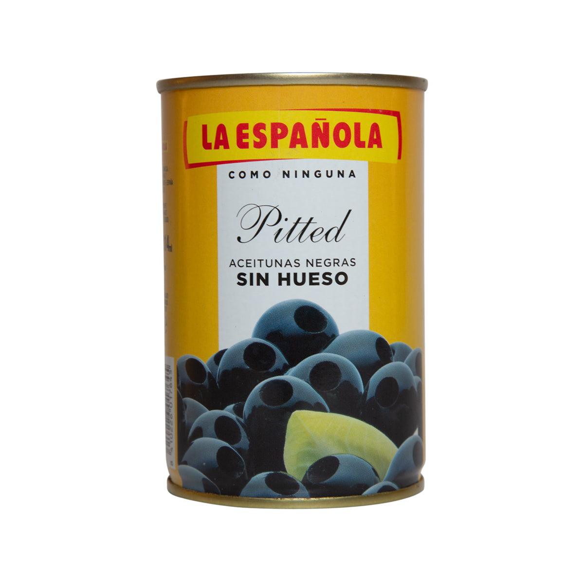 LA ESPANOLA pitted black olives can, 300g
