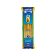 DE CECCO bucatini pasta 500g pouch, yellow front with Bucatini label