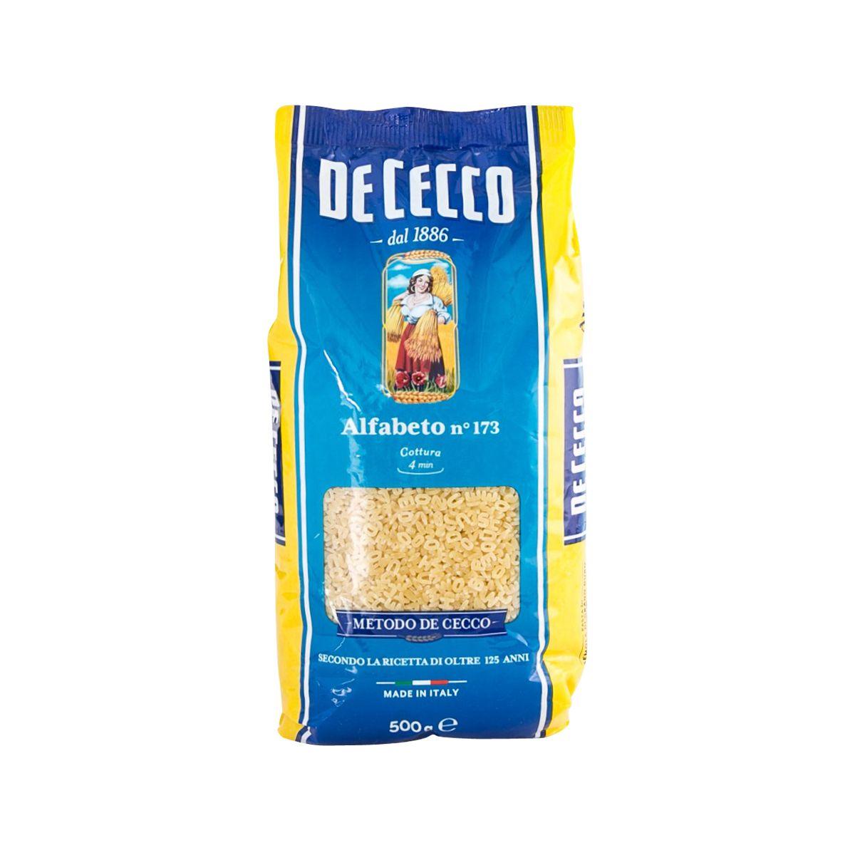 De Cecco alphabet pasta bag, 500 g