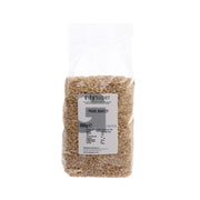 Pearl barley grains in 500g resealable bag with front label