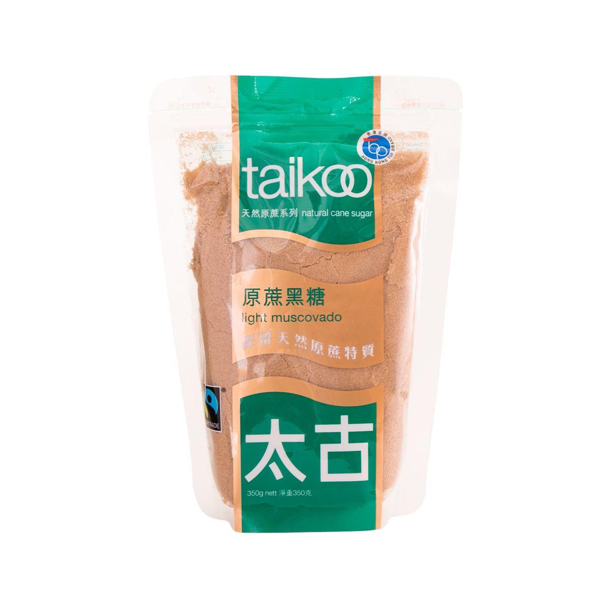 TAIKOO light muscovado sugar, stand-up pouch with green label, 350g