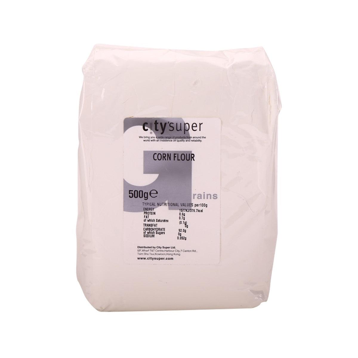 CITYSUPER corn flour 500g bag, white flour package with front label
