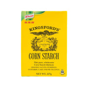 Corn starch box with Knorr Kingsford label, 227g front