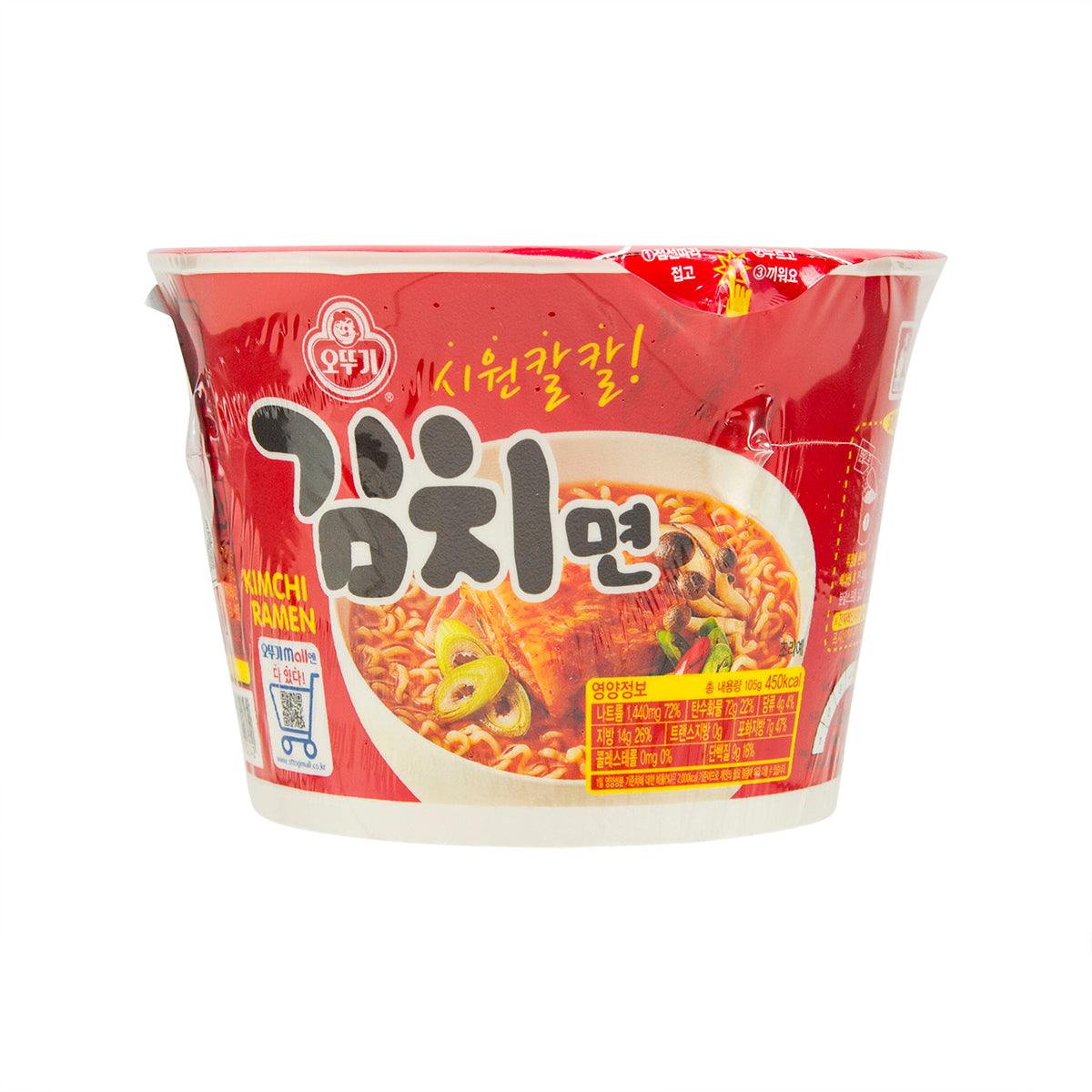 OTTOGI kimchi cup ramen 105g cup, red wrapper with front label