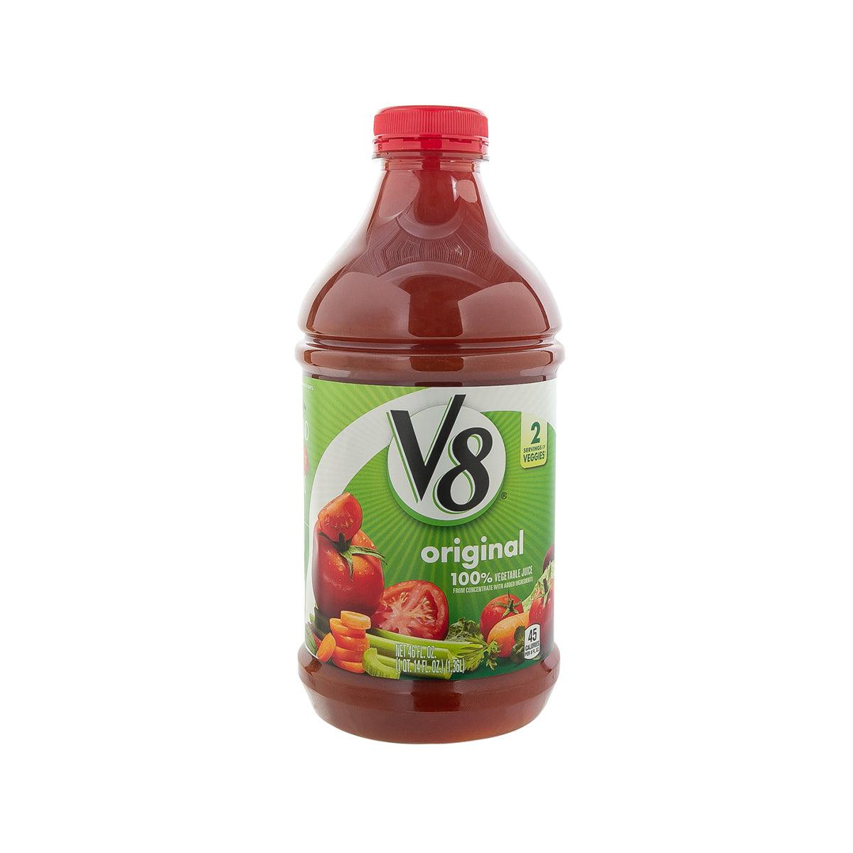 CAMPBELL'S V8 Original 100% vegetable juice bottle, 1.36L, red cap