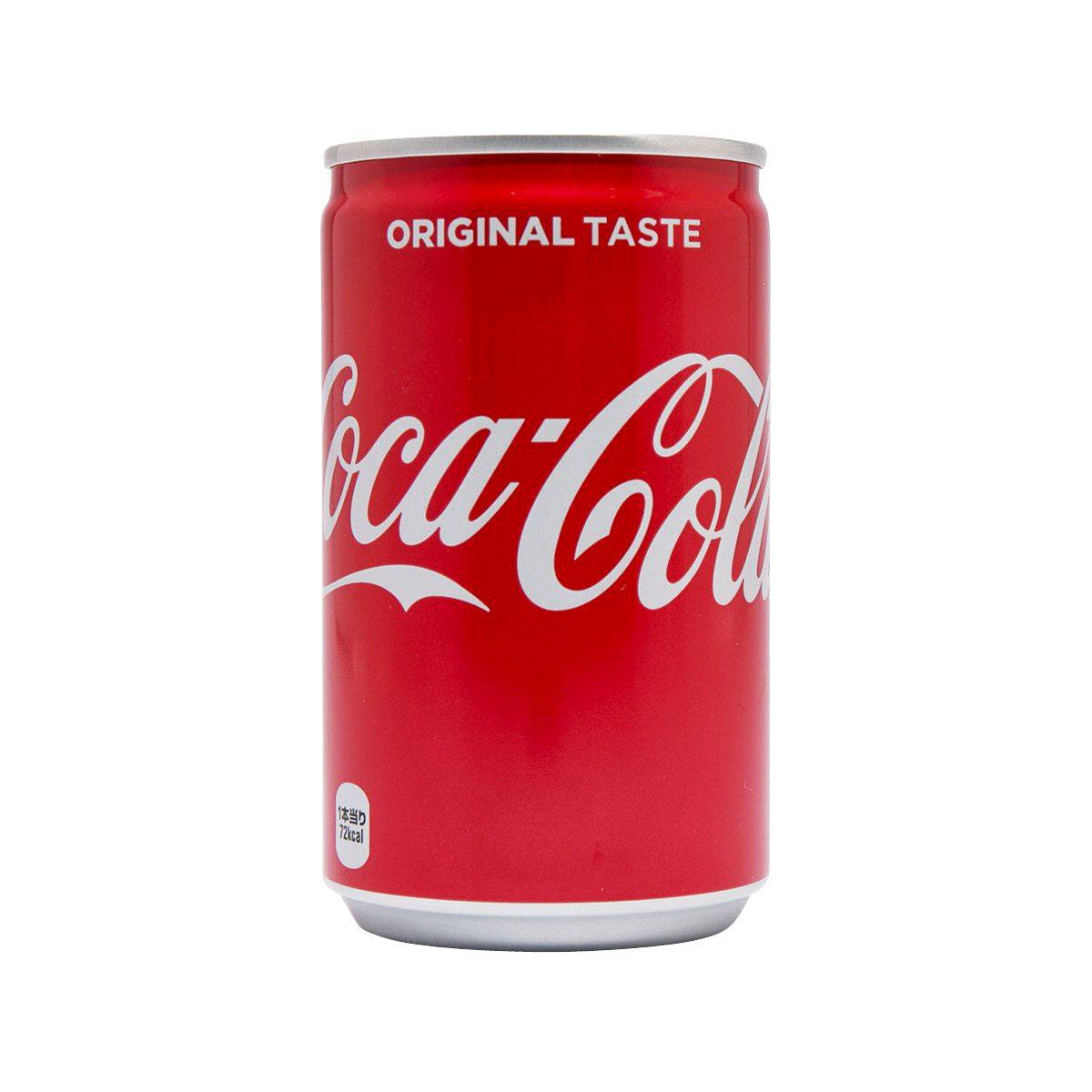 Coca-Cola Coke can (160 mL), red Original Taste front label