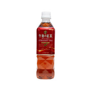 KIRIN straight tea 500 mL bottle with red label and clear amber drink, white cap