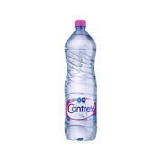 CONTREX natural mineral water 1.5L bottle with purple cap and blue label