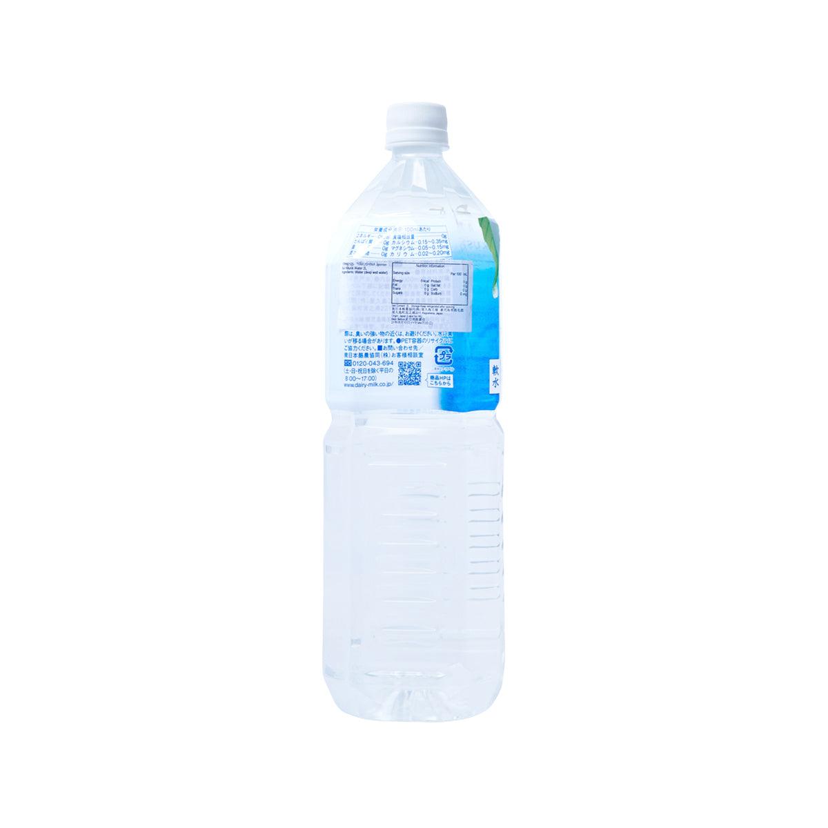 2L bottled natural water with back nutrition and barcode label