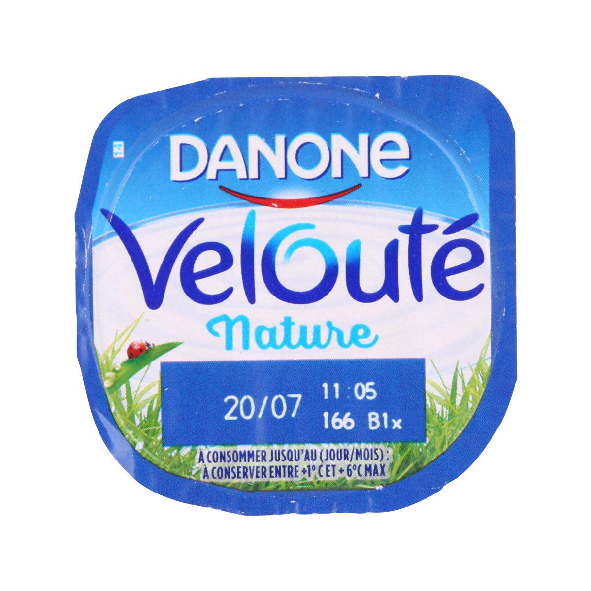 DANONE Velouté natural yogurt cup, 125g