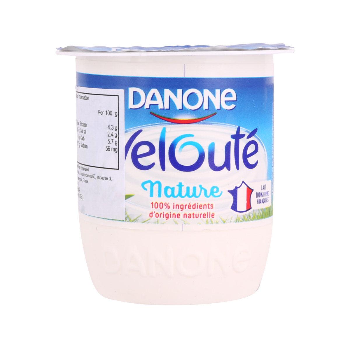 DANONE Velouté natural yogurt cup, 125 g