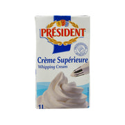 PRESIDENT UHT whipping cream carton, 1L
