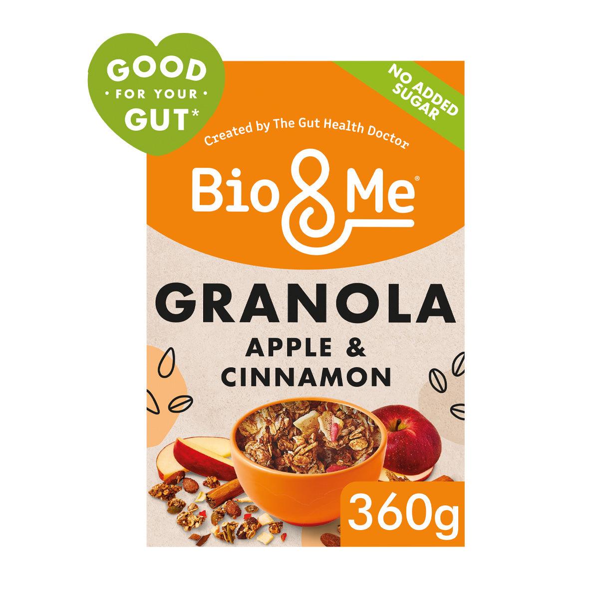 BIO & Me apple and cinnamon granola pouch, 360g