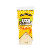 KEWPIE seafood tartar sauce pouch, 155g, yellow label with seafood illustration