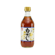 FUNDOKIN white soup stock bottle, 500 mL, amber liquid with gold cap