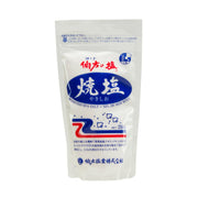 Roasted sea salt pouch, 250 g, front label with blue “roasted sea salt” text