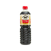 YAMASA Japanese soysauce bottle, 1L, dark liquid with red cap