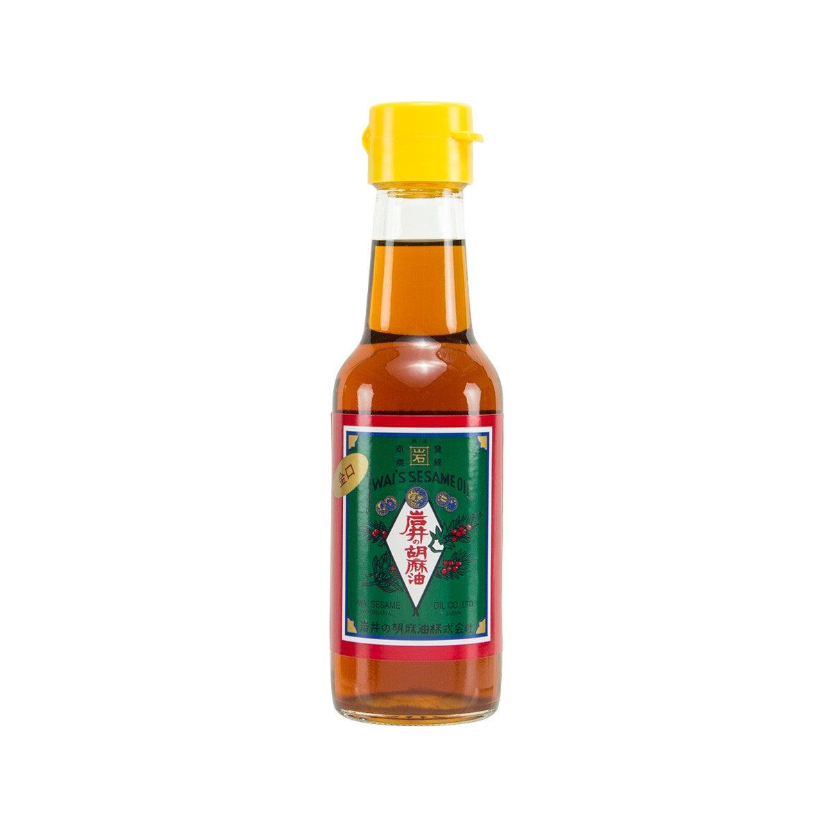 IWAI pure sesame oil 140g bottle with yellow cap