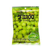 Muscat gummy candy bag, green grape-shaped gummies, gluten-free badge, 107 g