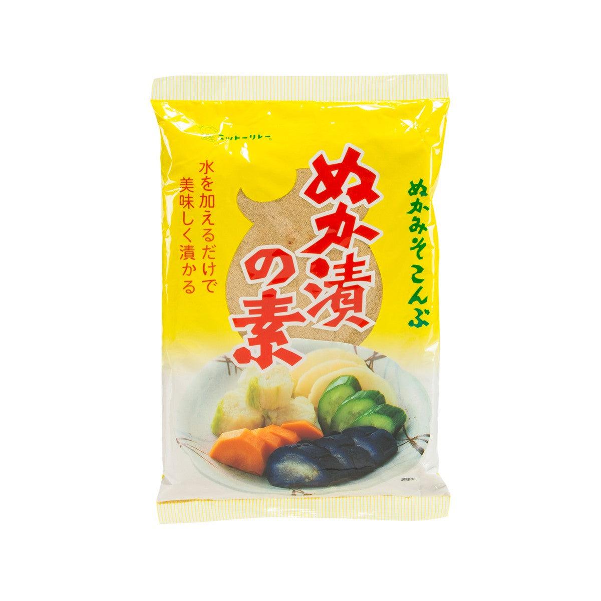 NITTOUSHOKUHIN bran paste powder sachet for pickling vegetables, yellow front pouch