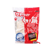 SATO FOODS square rice cake, 400g red-and-white package front