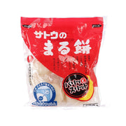 SATO FOODS round rice cake pouch, red front with blue logo
