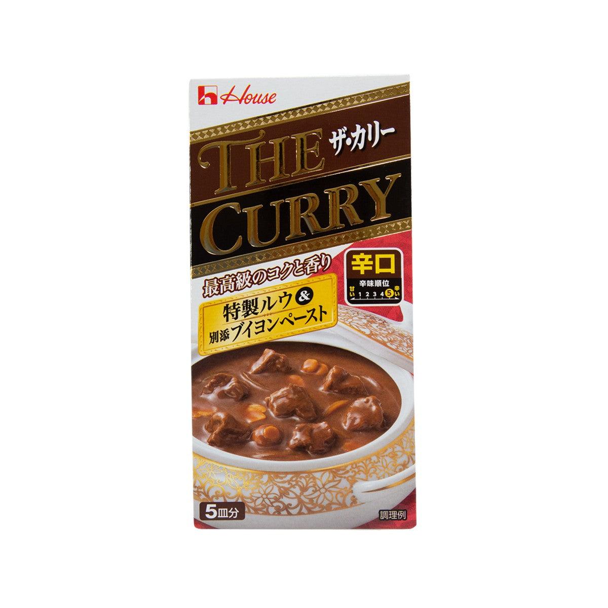Hot curry paste box, 140g, with curry serving photo on front