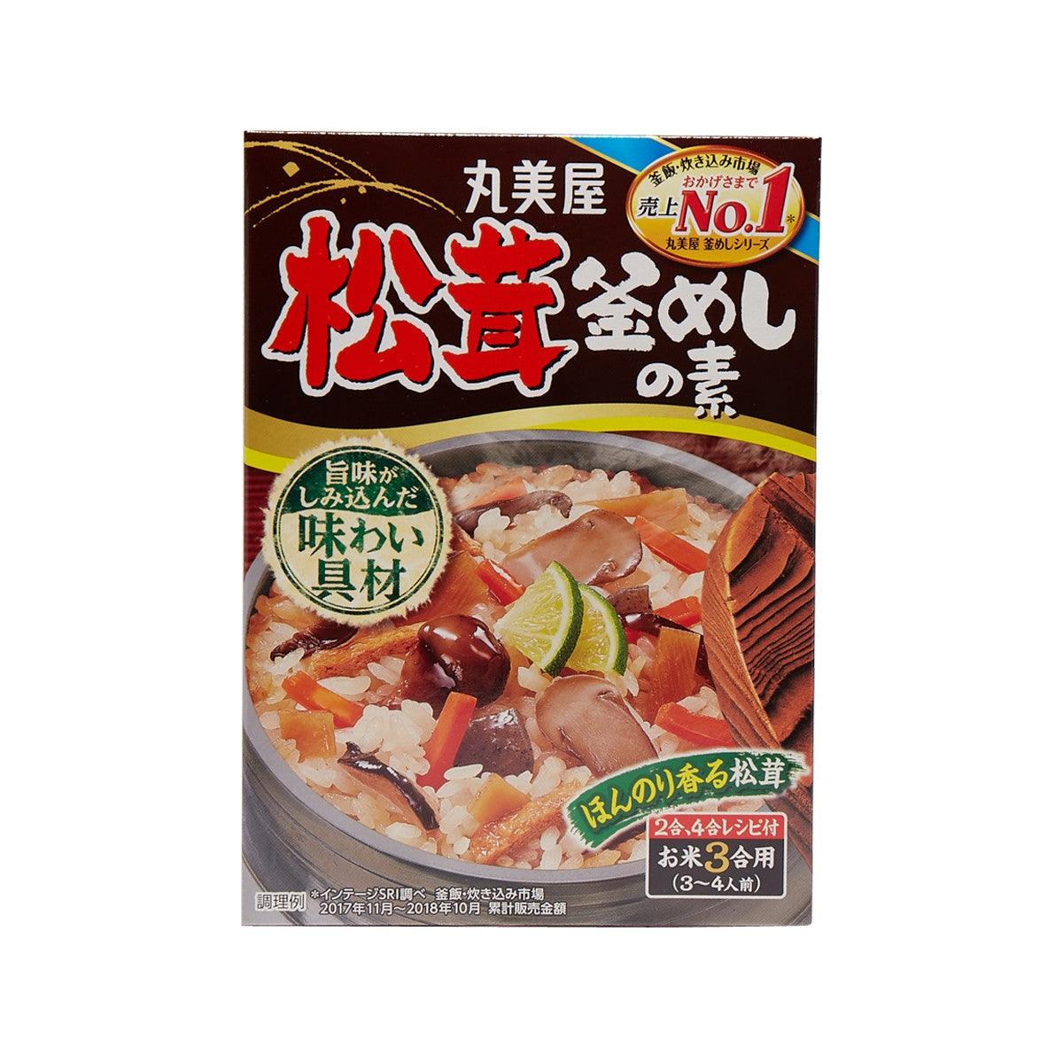 Matsutake mushroom rice topping package, 140g, showing cooked rice with mushrooms