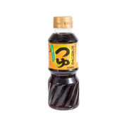 Concentrated bonito soup base bottle, 300 mL, dark brown liquid, gold cap