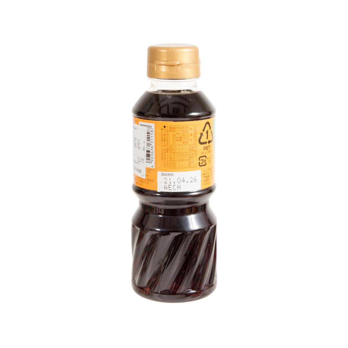 Concentrated bonito soup base bottle, 300 mL, back label with barcode details
