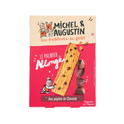 Butter and chocolate chip palmiers cookie box with illustrated crispy sticks