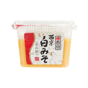 SAIKYOMISO white miso paste in clear plastic tub, 300g