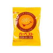 TOHATO butter toast flavor biscuit snack bag with smiling mascot, sealed