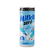 LOTTE Milkis Zero milk carbonated soft drink can with light blue front design
