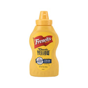 FRENCH'S classic yellow mustard squeeze bottle, front label and cap